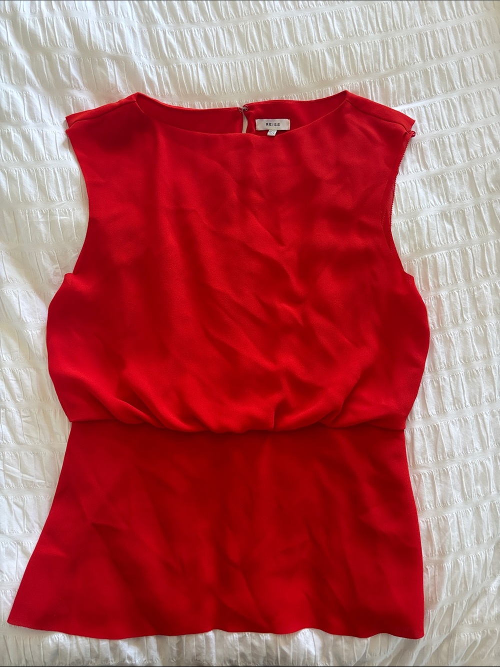 Reiss Vibrant Red Sleeveless Top